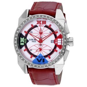 Locman Women's Diamond Classic Mother of Pearl Dial Watch - 160MOPRDD/RD